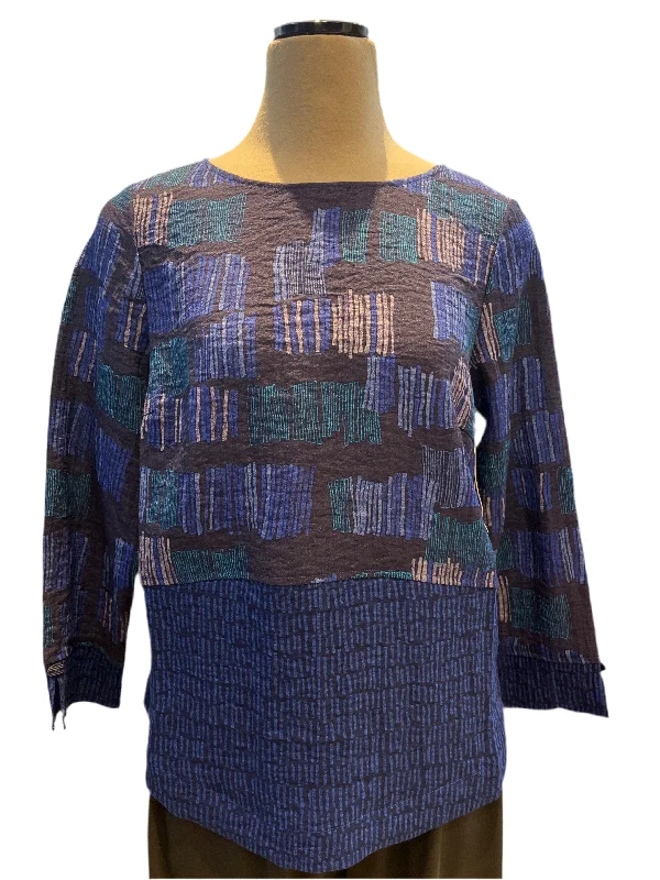 Habitat, 35018 Side Button Tunic Mix, Sapphire