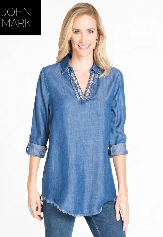 Denim Long Sleeve Tunic