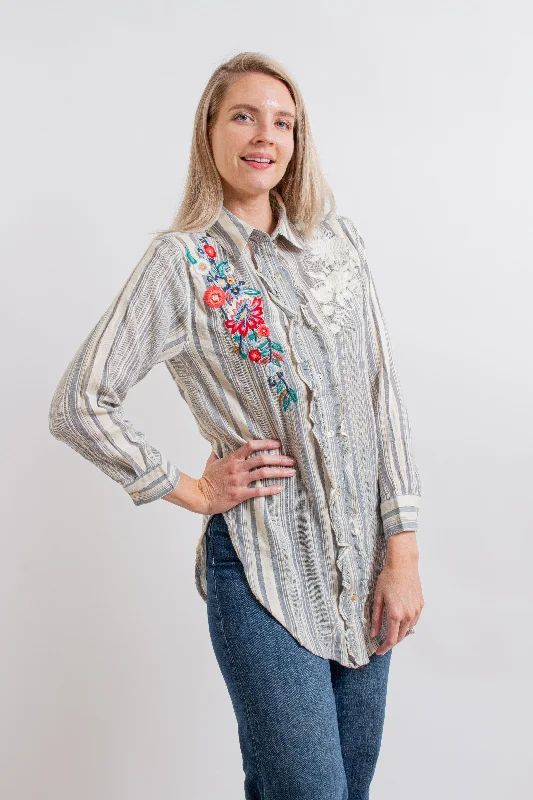 "Tayla" Vintage Blue Tunic