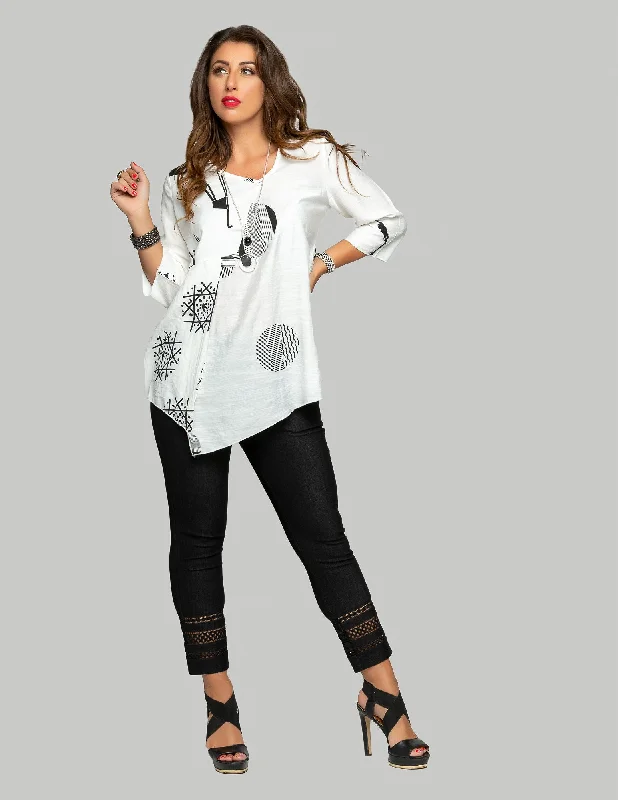 Minkas RN607 V Neck Tunic