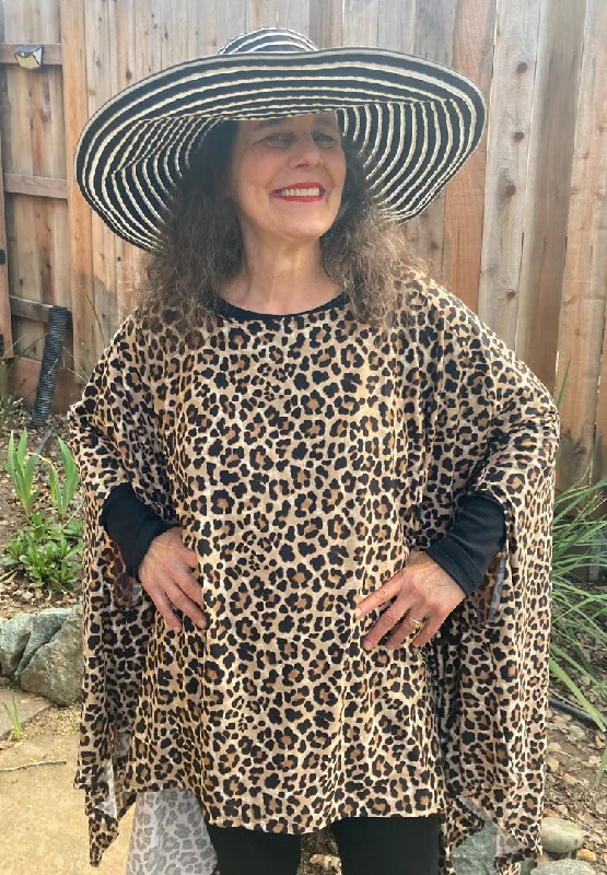 Leopard Lagenlook Poncho