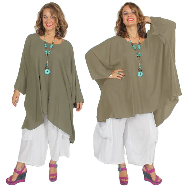 Sutra hi-low Tunic Top Moroccan Cotton Sml-7X Custom Dye