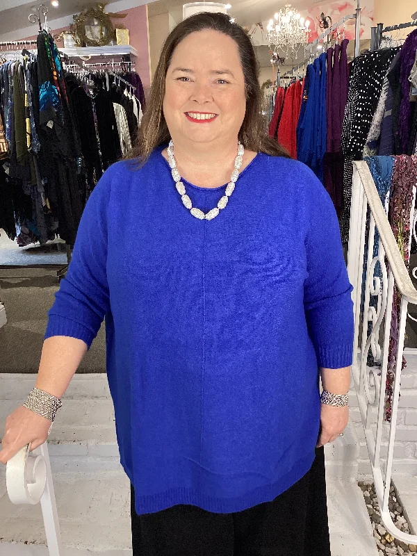 FRONT SEAM TUNIC - ROYAL BLUE