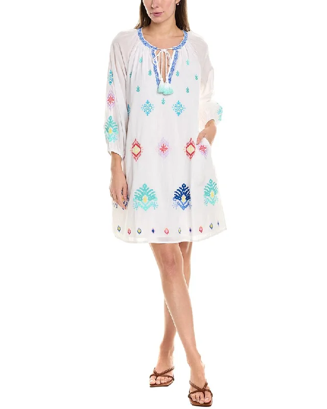 Tommy Bahama Watercolor Ikat Split Neck Tunic